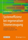 Systemeffizienz bei regenerativer Stromerzeugung : Strategien fur effiziente Energieversorgung bis 2050 - eBook
