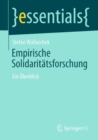 Empirische Solidaritatsforschung : Ein Uberblick - eBook