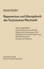 Repertorium und Ubungsbuch der Technischen Mechanik - eBook