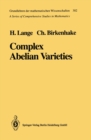 Complex Abelian Varieties - eBook
