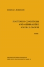 Finiteness Conditions and Generalized Soluble Groups : Part 1 - eBook