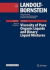 Viscosity of Pure Organic Liquids and Binary Liquid Mixtures - Book