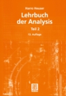 Lehrbuch der Analysis : Teil 2 - eBook