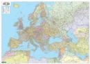 Wall map magnetic marker: Europe - Middle East - Central Asia political large format, 1:4,200,000 - Book
