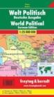 World political Map (German edition), Large-format, 1:25 million : Wall map magnetic marker board - Book