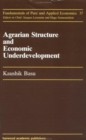 Agrarian Structure And Economi - Book