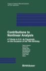 Contributions to Nonlinear Analysis : A Tribute to D.G. de Figueiredo on the Occasion of his 70th Birthday - eBook