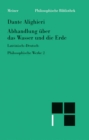 Abhandlung uber das Wasser und die Erde : Philosophische Werke Band 2. Zweisprachige Ausgabe - eBook