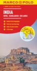 India, Nepal, Bhutan, Bangladesh, Sri Lanka Marco Polo Map - Book