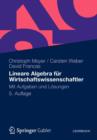 Lineare Algebra Fur Wirtschaftswissenschaftler : Mit Aufgaben Und Losungen - Book