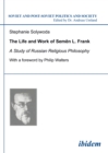 The Life and Work of Semen L. Frank : A Study of Russian Religious Philosophy - eBook