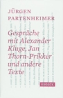 Conversations with Jurgen Partenheimer and other texts - Book