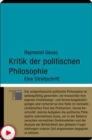 Kritik der politischen Philosophie : Eine Streitschrift - eBook