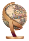 Antique World Globe 10cm : Compact, desk top world globe by Stellanova - Book