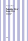 Hermann Bahr / Rede uber Klimt / Gegen Klimt : Kritische Schriften in Einzelausgaben - eBook