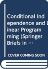 Conditional Independence and Linear Programming - Book