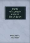 Parts of speech essays on English - Book
