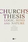 Church's Thesis : Logic, Mind and Nature - Book