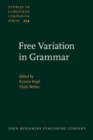 Free Variation in Grammar : Empirical and theoretical approaches - Book