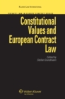 Constitutional Values and European Contract Law - eBook