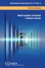Model Academic Curriculum in Nuclear Security - Book