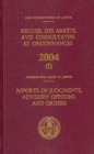 Reports of Judgments, Advisory Opinions and Orders : 2004, Bound, Three Volume Set - Book