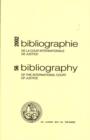 International Court of Justice Bibliography : No.56, 2002 (Bibliographie/ Bibliography) - Book