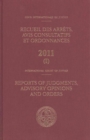 Reports of judgments, advisory opinions and orders 2011 - Book