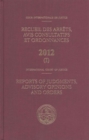 Reports of judgments, advisory opinions and orders 2012 - Book
