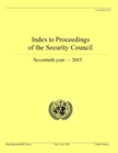 Index to proceedings of the Security Council : seventieth year - 2015 - Book
