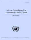 Index to proceedings of the Economic and Social Council : 2015 session - Book