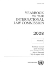 Yearbook of the International Law Commission 2008 : Vol. 1 - Book