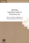 UNCITRAL legislative guide on insolvency law : Part four: Directors' obligations in the period approaching insolvency - Book