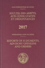 Reports of judgments, advisory opinions and orders 2017 - Book