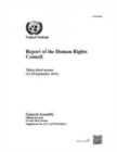 Report of the Human Rights Council : thirty-third session (13-30 September 2016) - Book