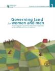 Governing land for women and men : a technical guide to support the achievement of responsible gender-equitable governance of land tenure - Book