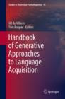 Handbook of Generative Approaches to Language Acquisition - eBook