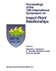 Proceedings of the 10th International Symposium on Insect-Plant Relationships - eBook