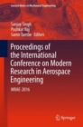 Proceedings of the International Conference on Modern Research in Aerospace Engineering : MRAE-2016 - eBook