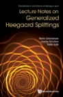 Lecture Notes On Generalized Heegaard Splittings - eBook