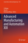Advanced Manufacturing and Automation XIII - Book