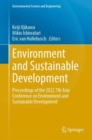 Environment and Sustainable Development : Proceedings of the 2022 7th Asia Conference on Environment and Sustainable Development - Book