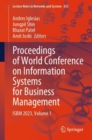 Proceedings of World Conference on Information Systems for Business Management : ISBM 2023, Volume 1 - eBook