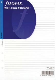 Filofax A5 white ruled notepaper refill, Paperback Book Filofax A5 white ruled notepaper refill, Paperback Book