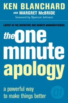 The One Minute Apology, Paperback Book The One Minute Apology, Paperback Book