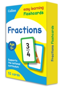 Fractions Flashcards : KS1 Maths Home Learning and School Resources from the Publisher of Revision Practice Guides, Workbooks, and Activities., Cards Book Fractions Flashcards : KS1 Maths Home Learning and School Resources from the Publisher of Revision Practice Guides, Workbooks, and Activities., Cards Book