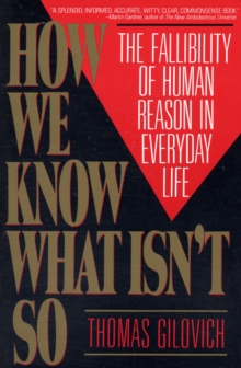 How We Know What Isn't So, Paperback Book How We Know What Isn't So, Paperback Book