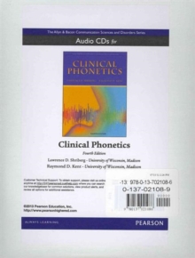 Audio CDs for Clinical Phonetics, CD-ROM Book Audio CDs for Clinical Phonetics, CD-ROM Book