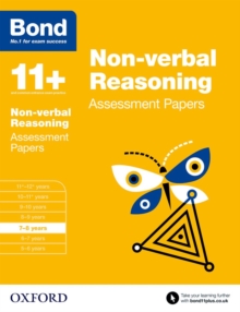 Bond 11+: Non-verbal Reasoning: Assessment Papers : 7-8 years, Paperback Book Bond 11+: Non-verbal Reasoning: Assessment Papers : 7-8 years, Paperback Book