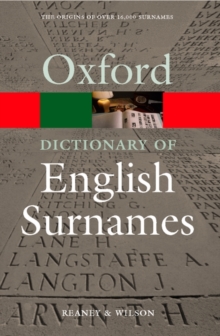 A Dictionary of English Surnames, Paperback Book A Dictionary of English Surnames, Paperback Book